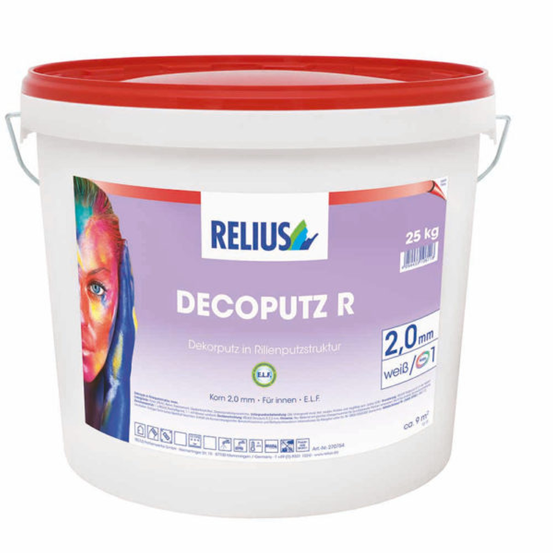 Relius Decoputz R ELF Innen 2,0 mm weiß / Basis 1 25 kg