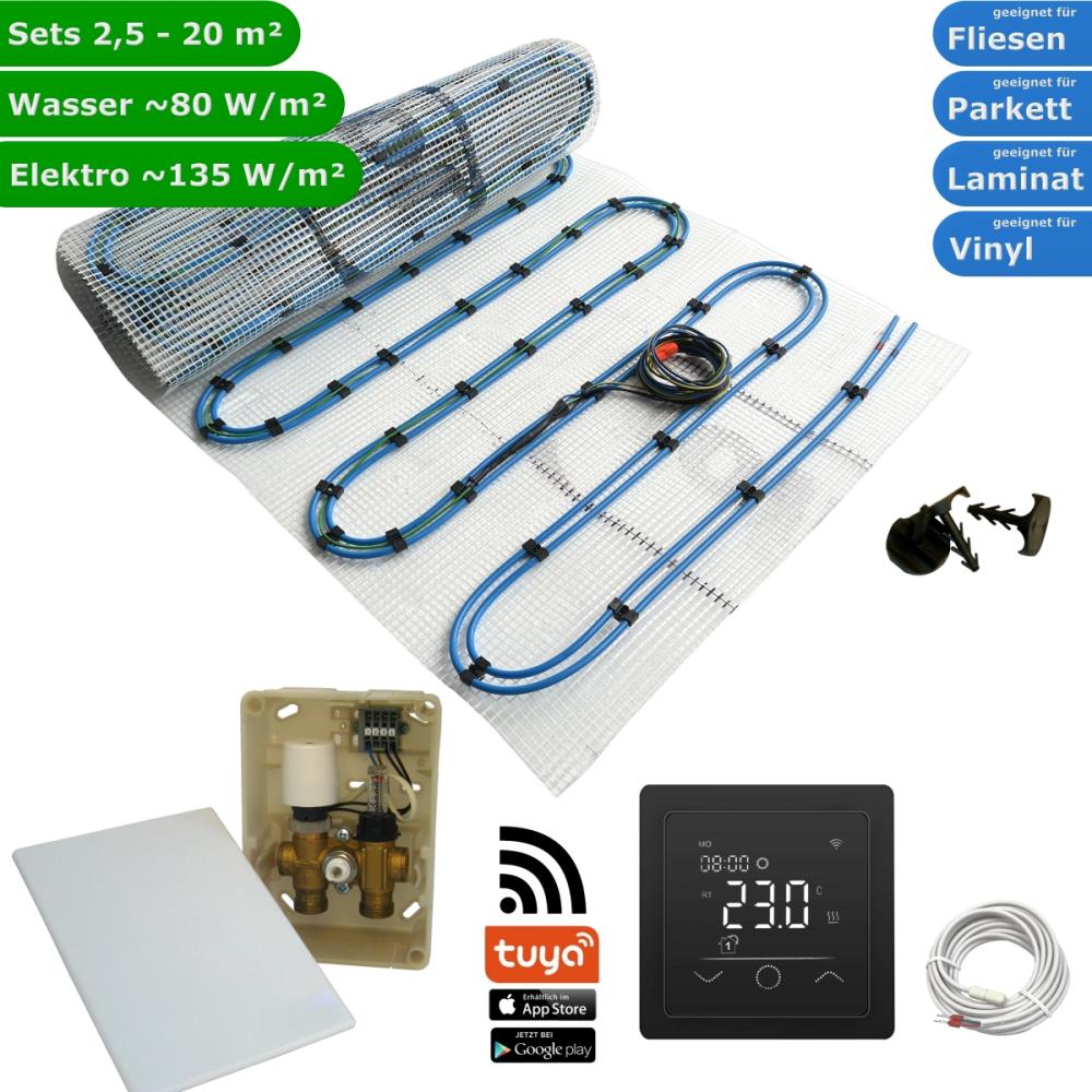 HWT Duo Hybrid Fußbodenheizung Set & Regelset WLAN TOUCH sw HWT Duo Hybrid Fußbodenheizung Set & Regelset WLAN TOUCH sw