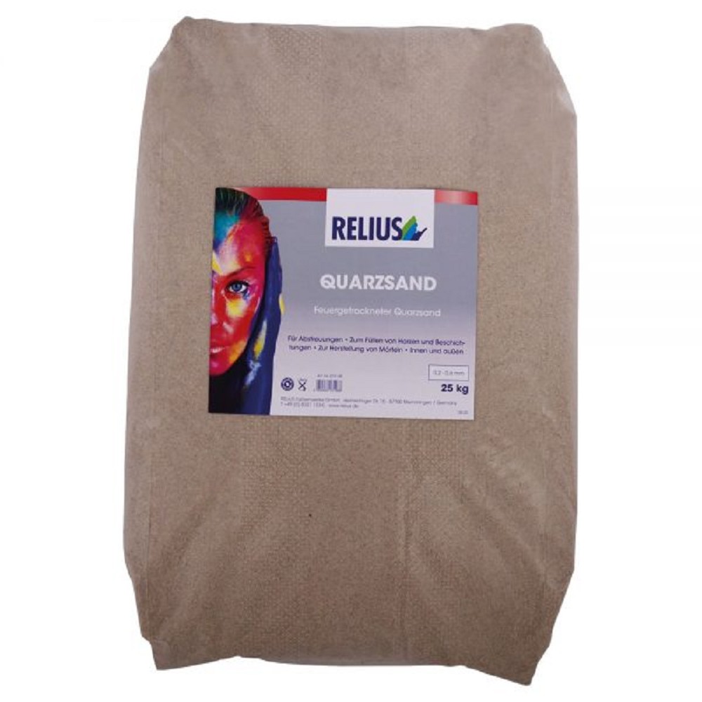 Relius Quarzsand 0,7-1,2 mm 25 kg