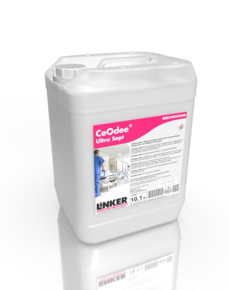 Linker Chemie CeOdee® Ultra Sept Hospitalversiegelung Beschichtung 10,1 Liter Linker Chemie CeOdee® Ultra Sept Hospitalversiegelung Beschichtung 10,1 Liter