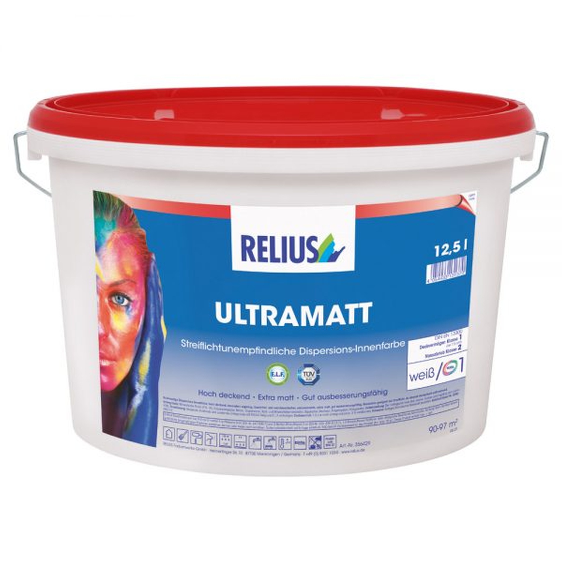 Relius Ultramatt weiß / Basis 1 12,5 Liter