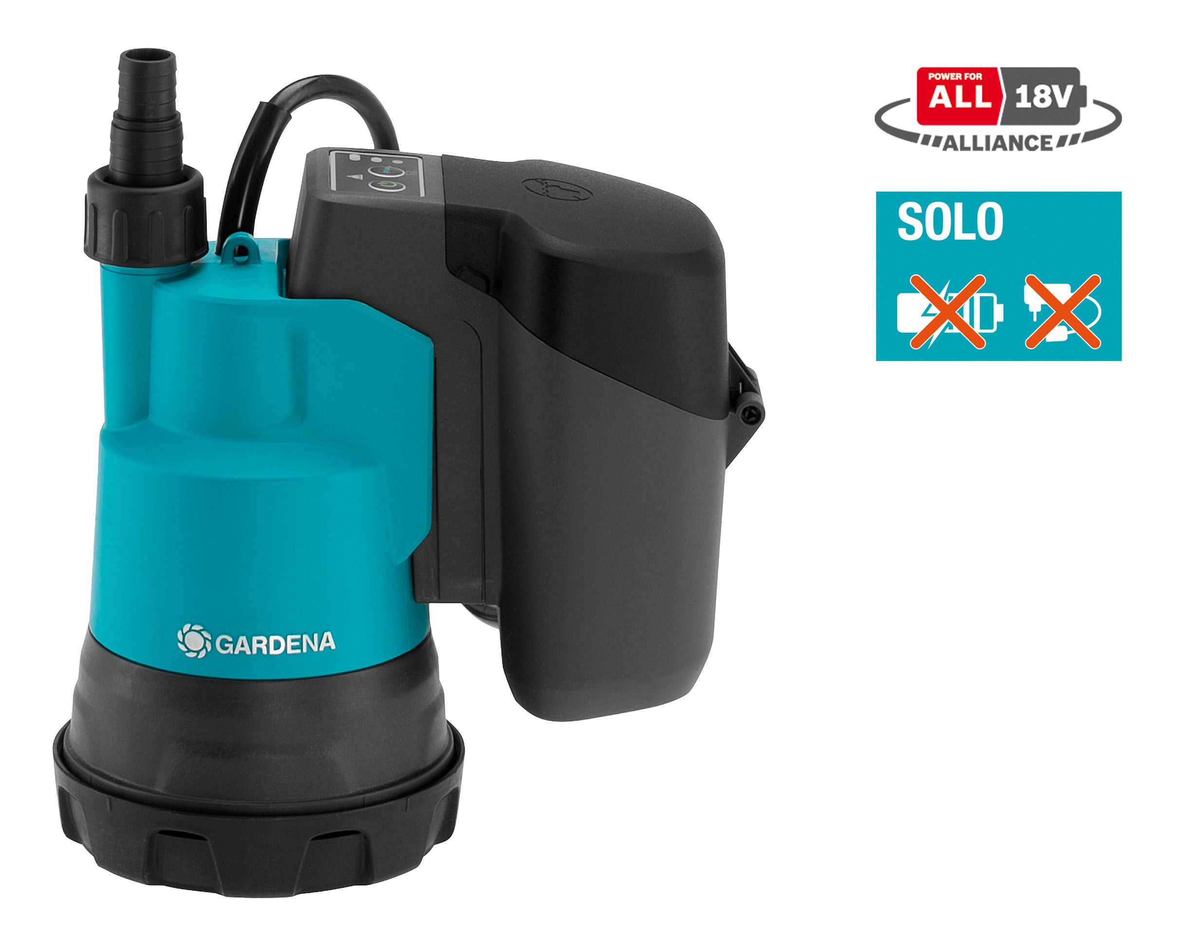 Gardena Akku-Klarwasser-Tauchpumpe 2000/2 18V P4A solo #14600-66.