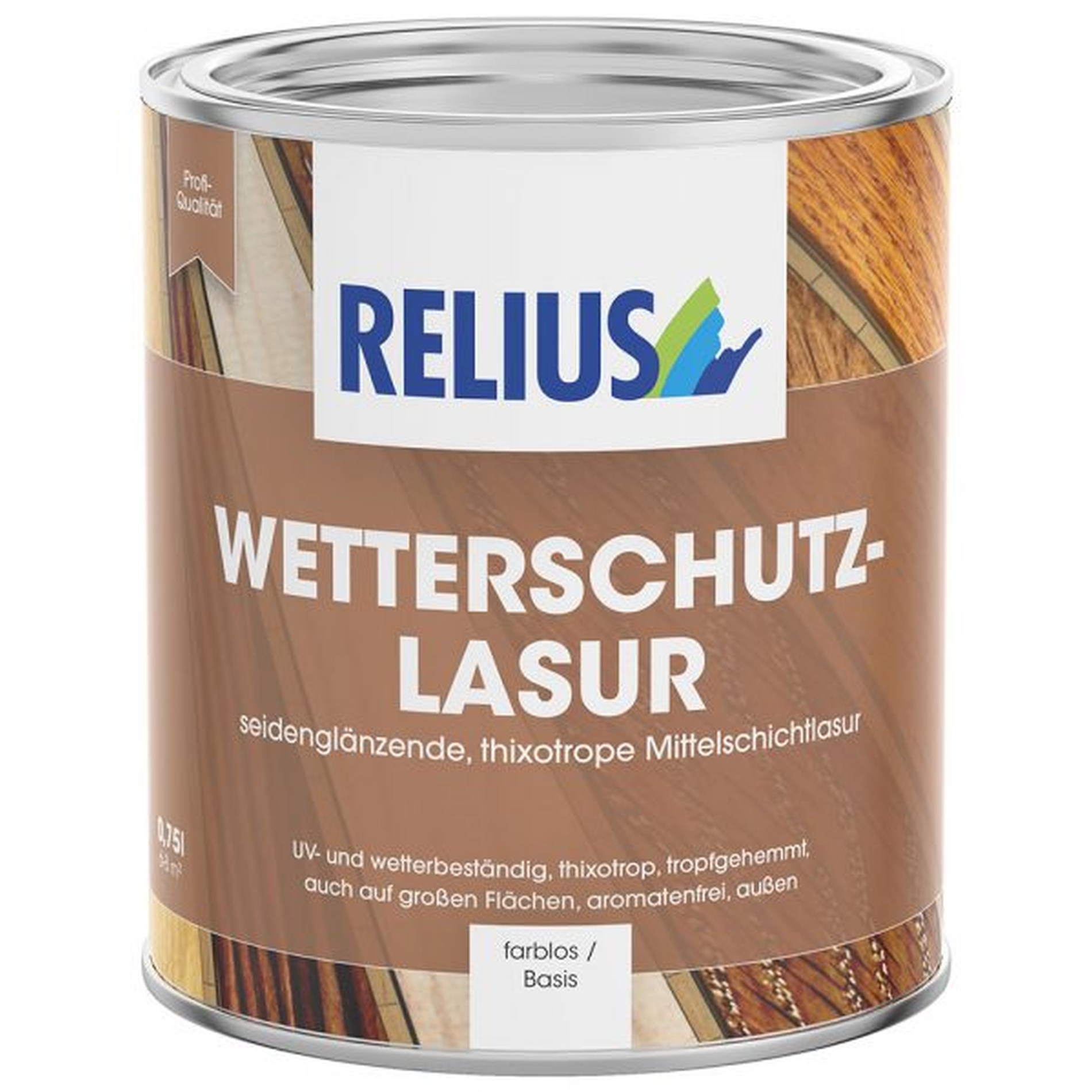 Relius Wetterschutzlasur Holzlasur 7 Farbtöne