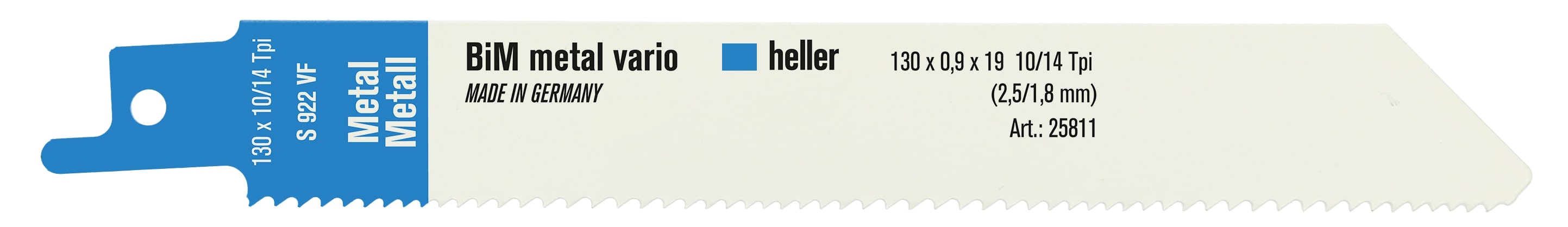 Heller Tools Bi-Metall Säbelsägeblatt S922VF 5 Stück
