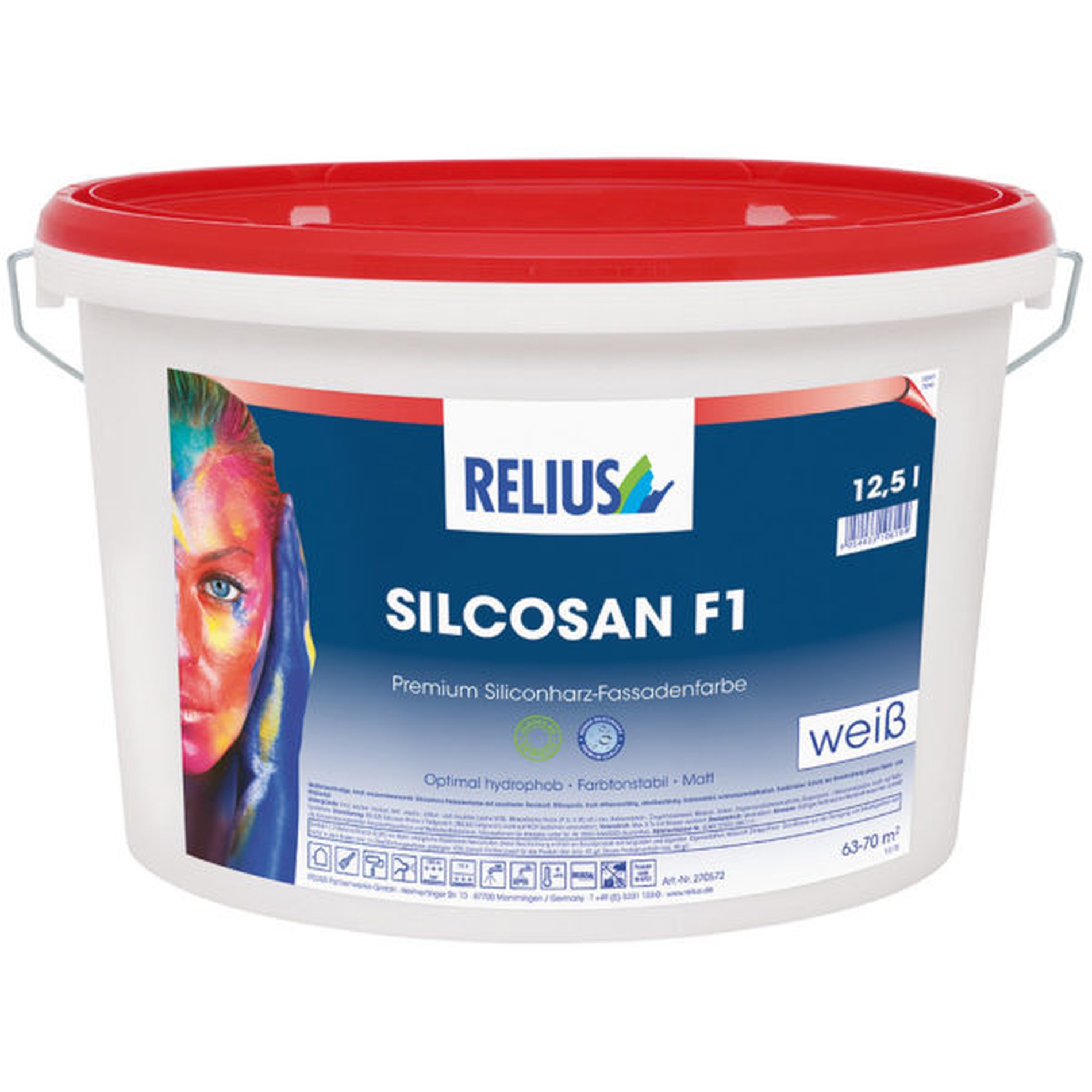 Relius Silcosan F1 Fassadenfarbe weiß