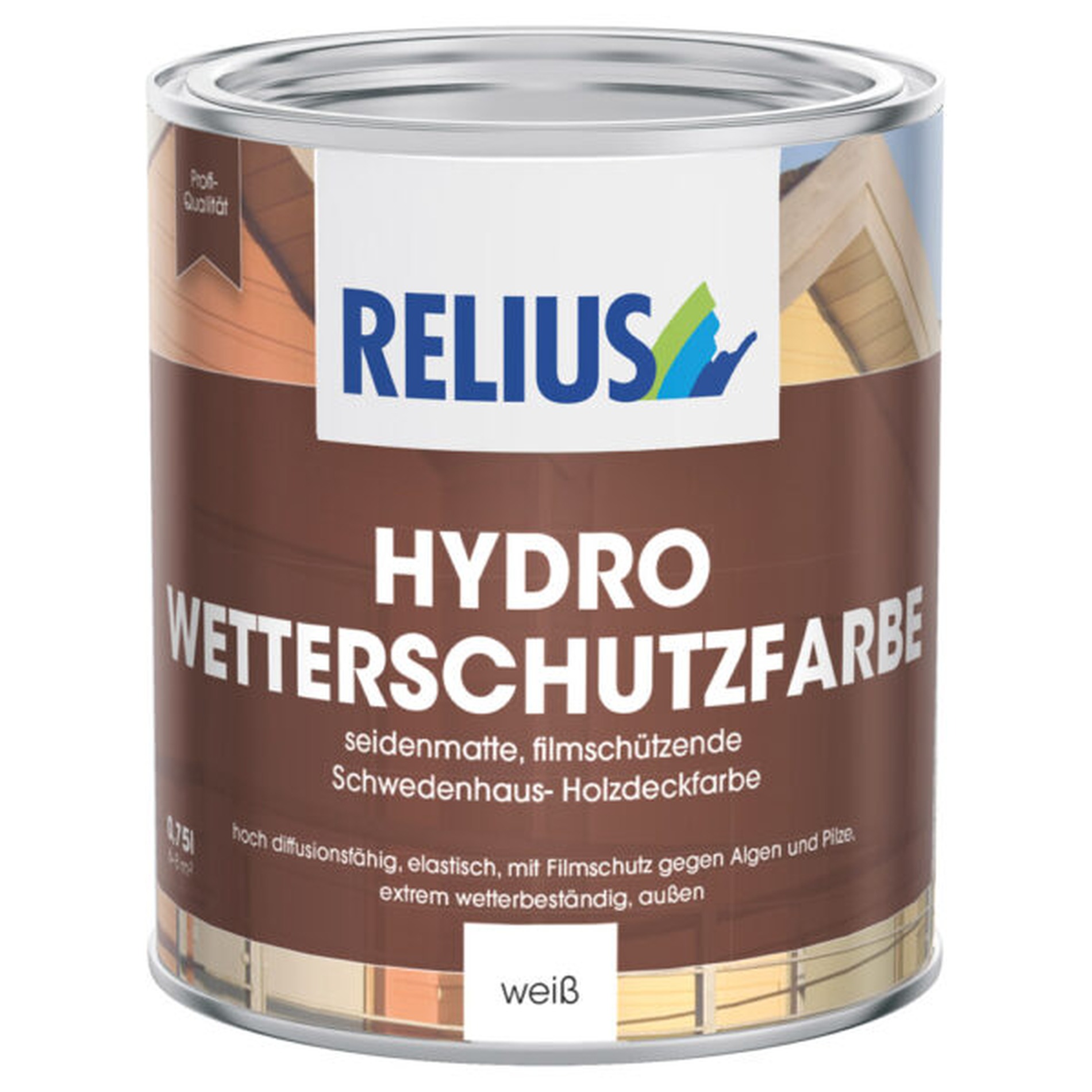 Relius Hydro Wetterschutzfarbe Holzlack weiß