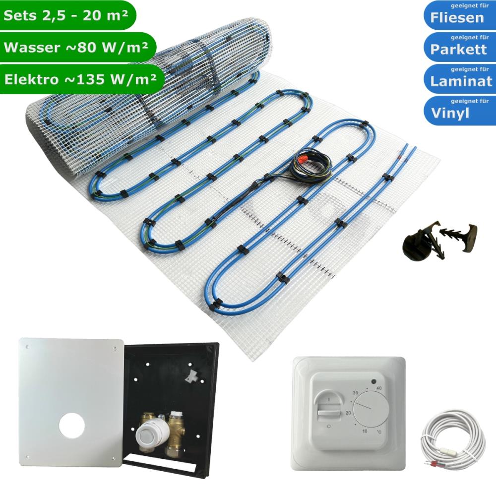 HWT Duo Hybrid Fußbodenheizung Set mit & Regler Standard HWT Duo Hybrid Fußbodenheizung Set mit & Regler Standard