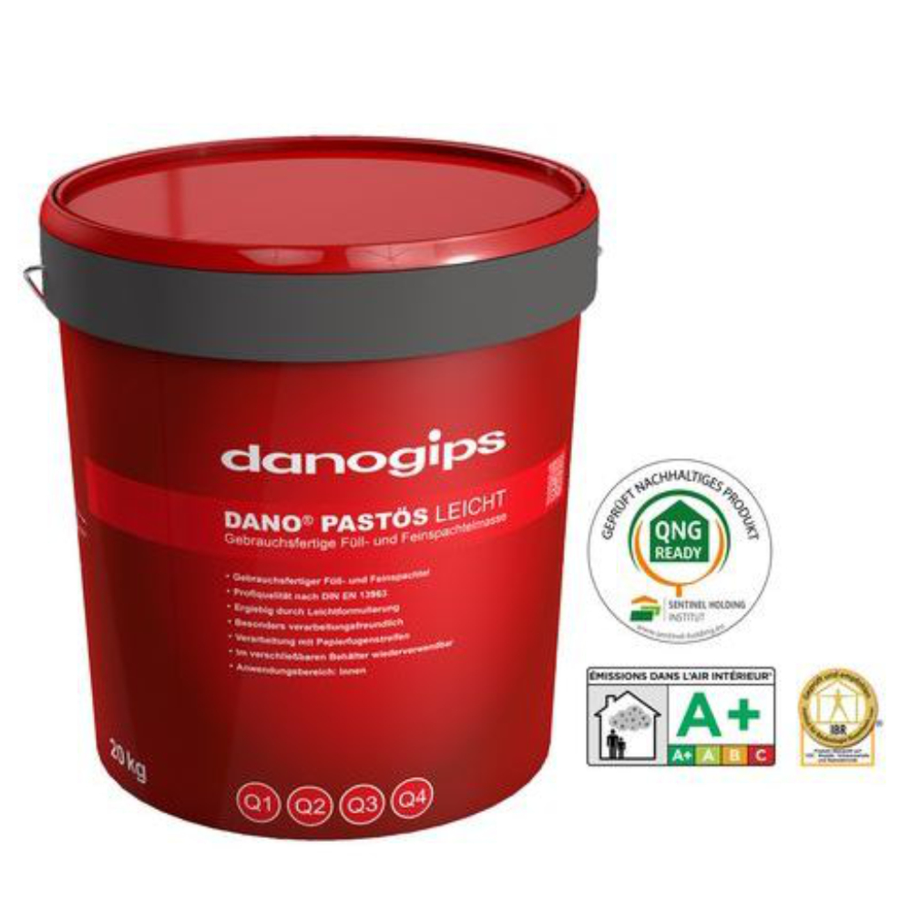 Danogips DANO® Pastös Leicht Füll- & Feinspachtel Spachtelmasse Füllspachtel 10 kg