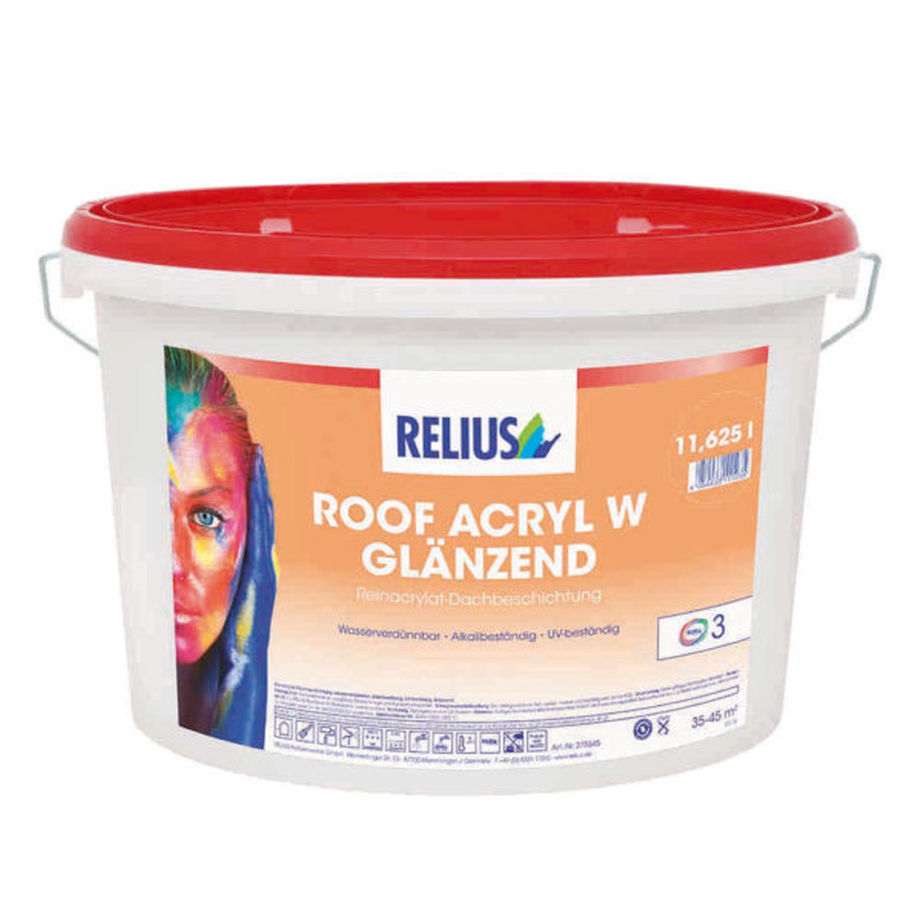 Relius Roof Acryl W Glänzend 3 Farbtöne
