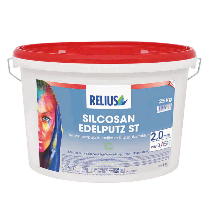Relius Silcosan Edelputz ST 1,0 mm weiß / Basis 1 25 kg