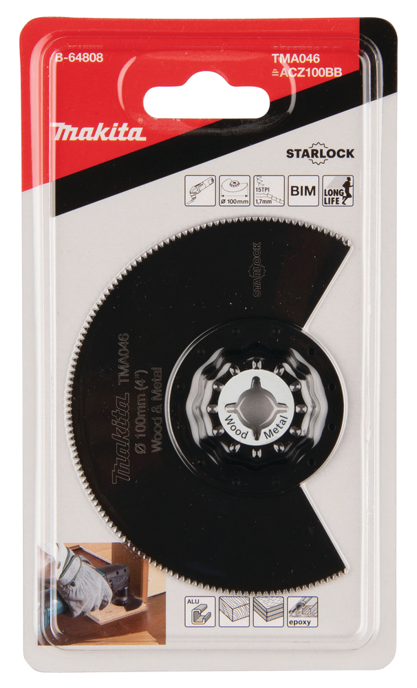 Makita Segmentsägeblatt 100 BIM Wood&Metal
