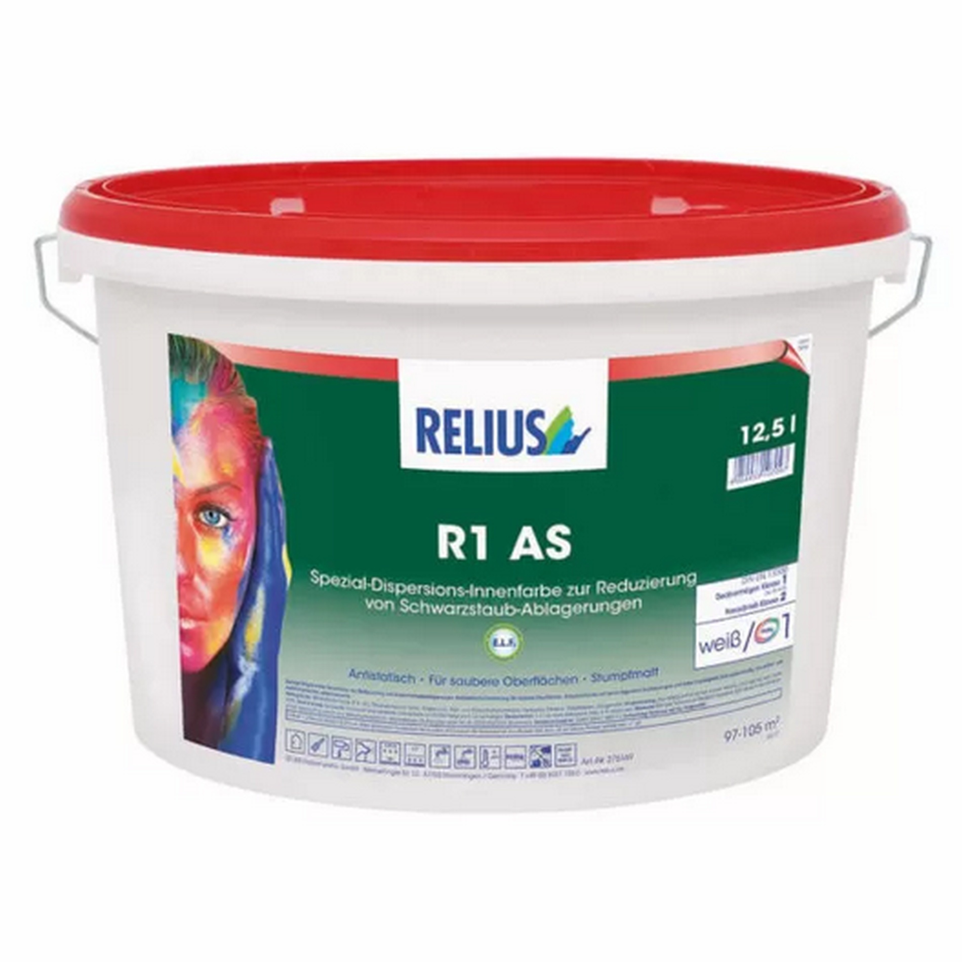 Relius R1 AS Wandfarbe weiß / Basis 1