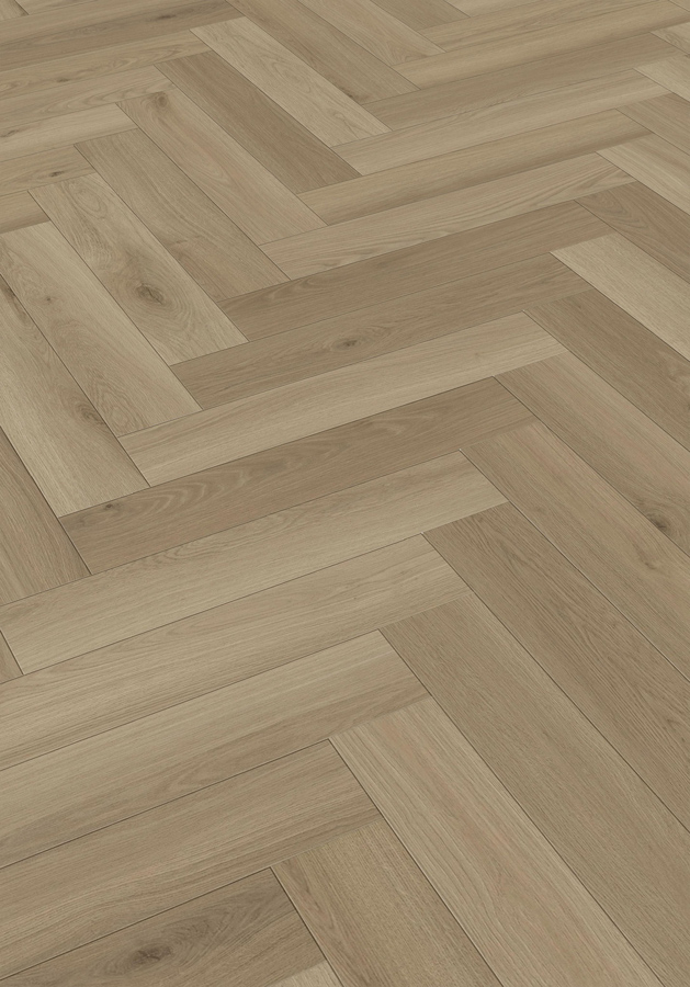 5,5 mm Click-Vinyl CHECK One 2476H Kammerbrühl Oak Herringbone inkl. Trittschall VPE: 2,138 m²