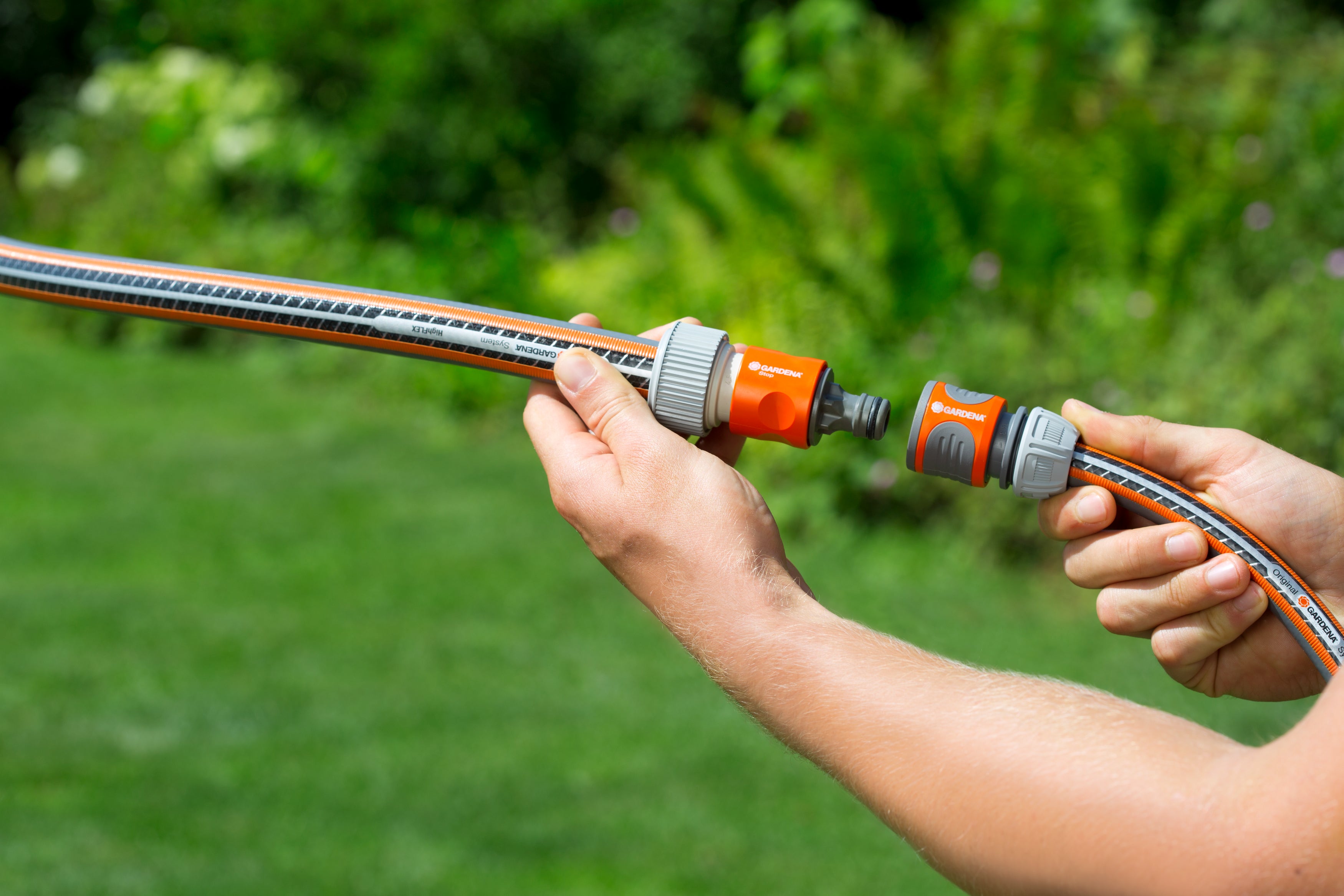 Gardena Profi-System-Übergangsstück mit Wasserstopp, 19 mm (3/4 Zoll) #02814-20.