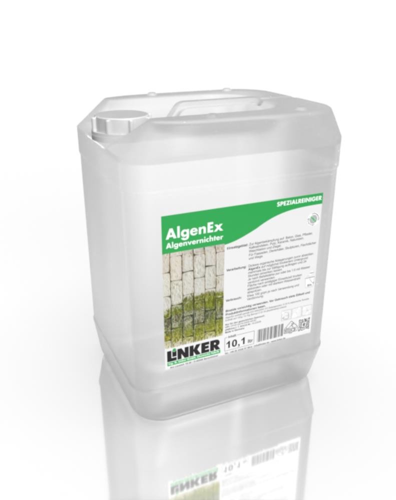 Linker Algen-Ex Moos- & Schimmelvernichter im Außenbereich 10,1 Liter Linker Algen-Ex Moos- & Schimmelvernichter im Außenbereich 10,1 Liter