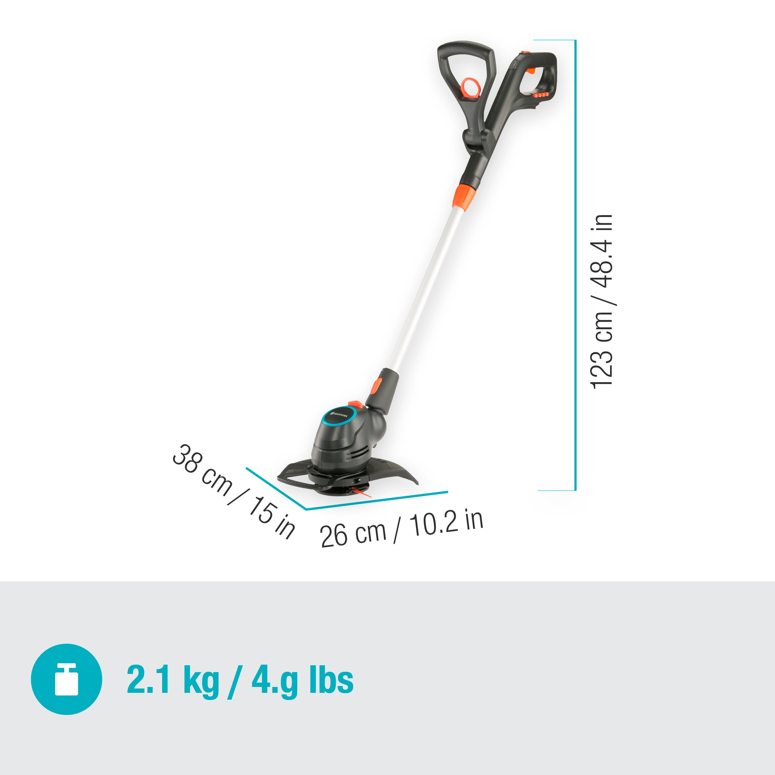 Gardena Akku-Trimmer ComfortCut 23/18V-P4A solo #14701-55.