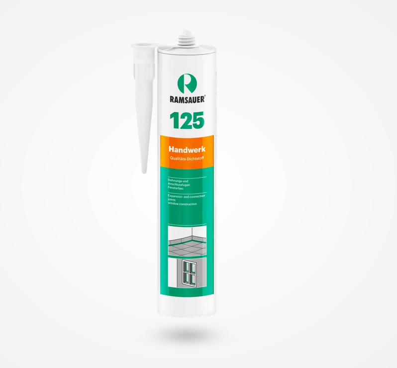 Ramsauer 125 Handwerk 1K Silikon Dichtstoff auf neutraler Silikonbasis Schwarzbraun 310 ml