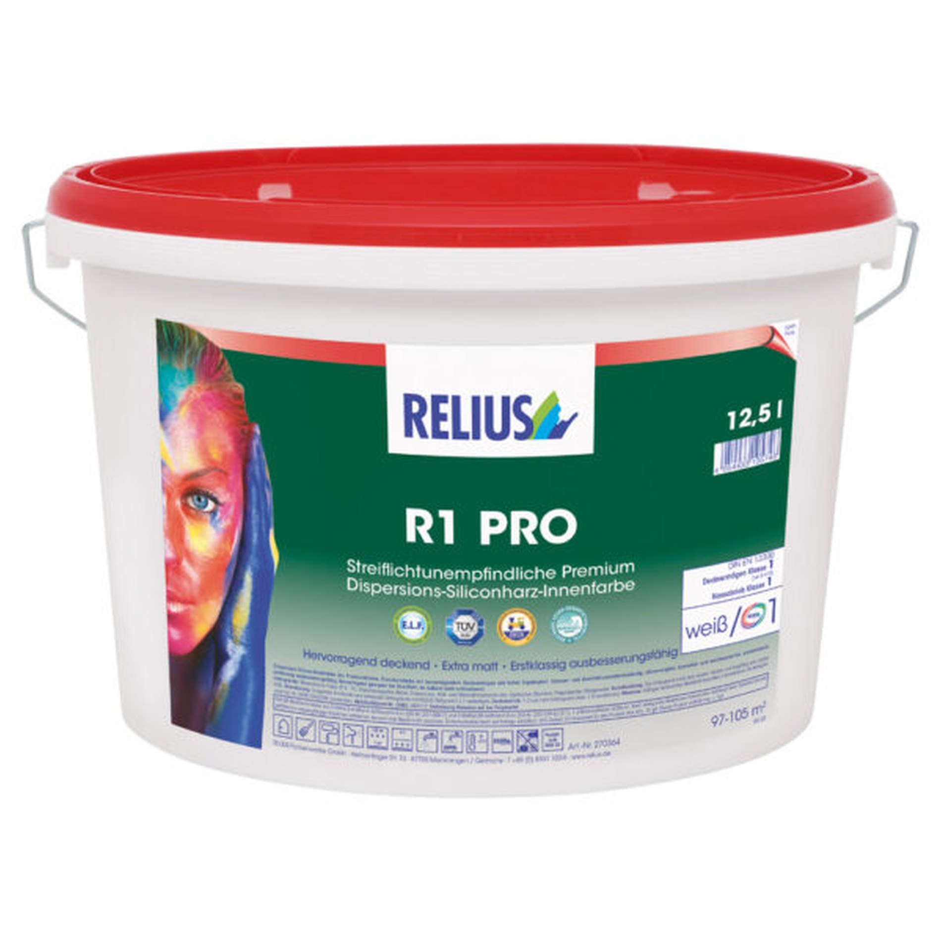 Relius R1 PRO Wandfarbe weiß / Basis 1