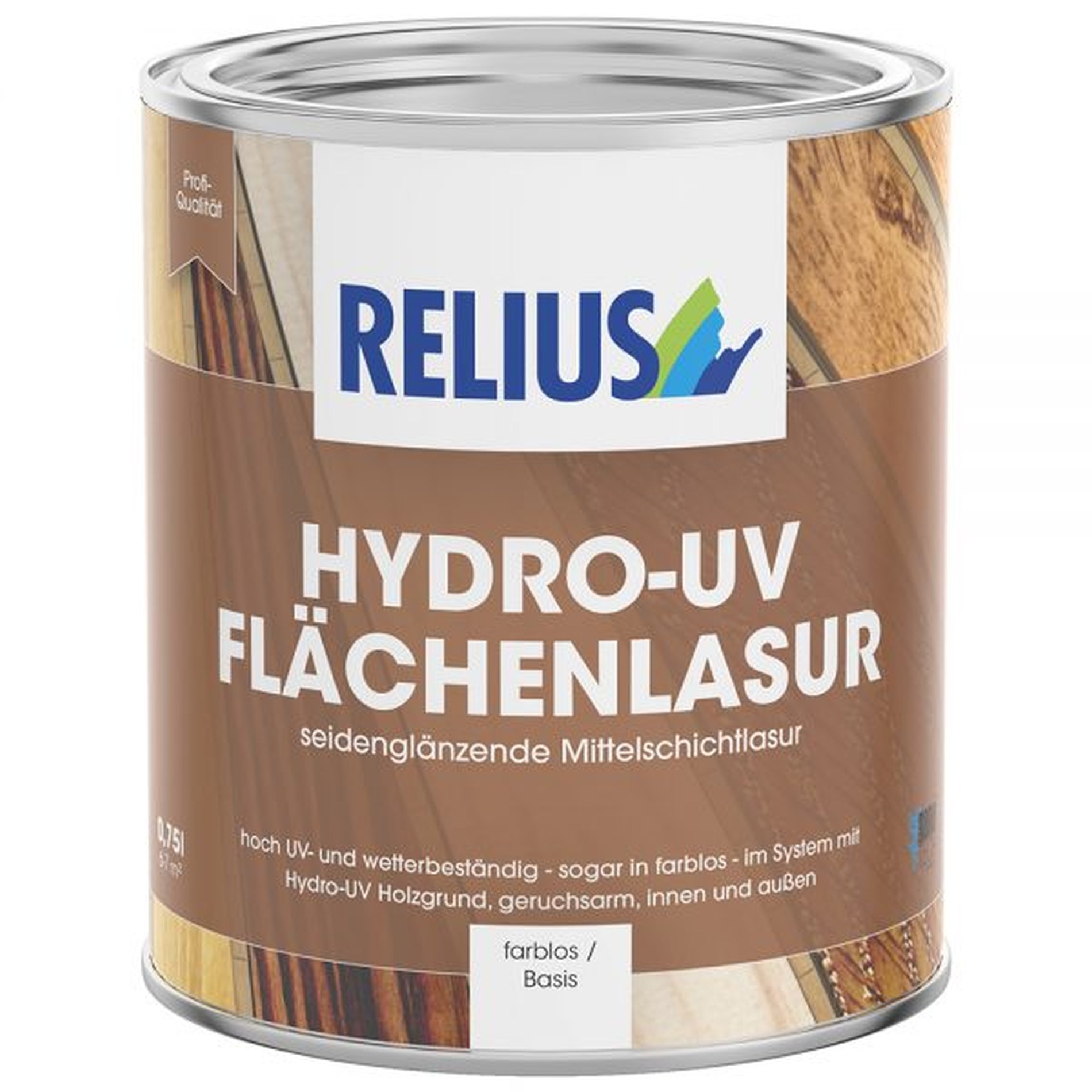 Relius Hydro-UV Flächenlasur palisander 0,375 Liter
