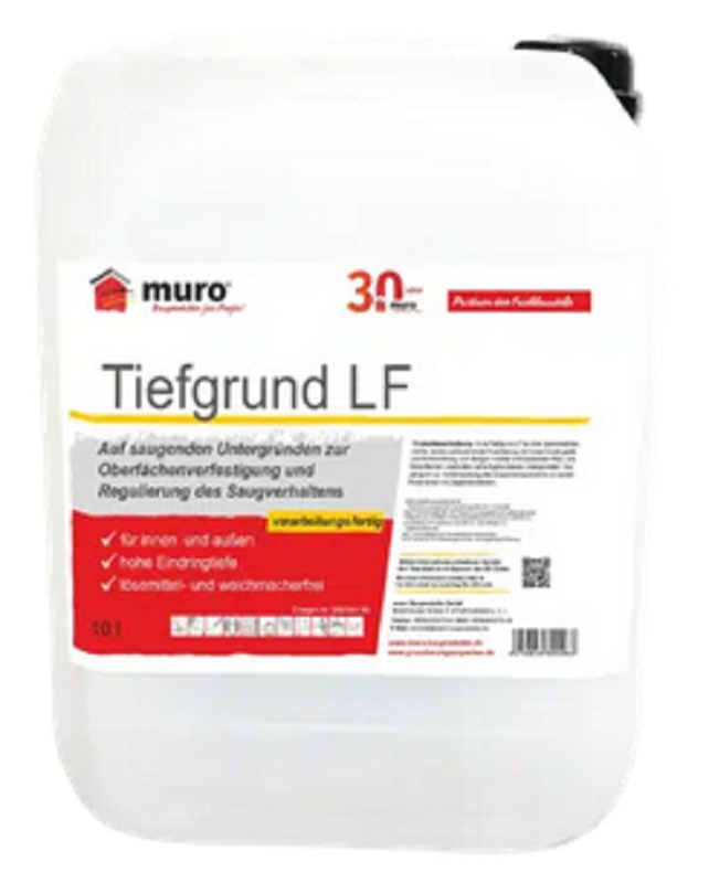 muro Tiefgrund LF Grundierung verarbeitungsfertig 10 Liter muro Tiefgrund LF Grundierung verarbeitungsfertig 10 Liter