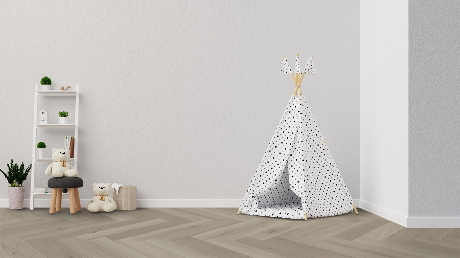 5,5 mm Click-Vinyl CHECK One 2475H Deisenfang Oak Herringbone inkl. Trittschall VPE: 2,138 m²