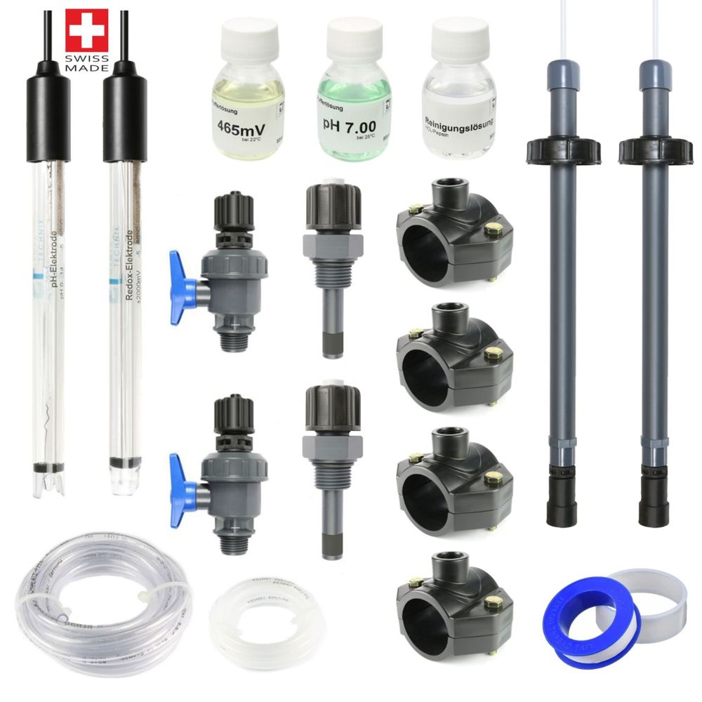 GT GP2 Pool -WiFi- PH+REDOX (Chlor) automatische Dosieranlage mit ABS mit SDM inkl. Zubehör