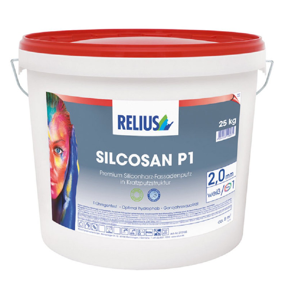 Relius Silcosan P1 1,0 mm weiß / Basis 1 25 kg
