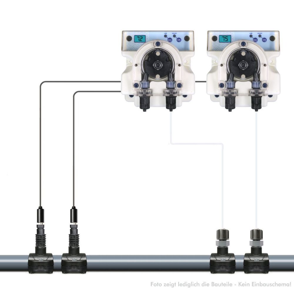 GT PoolNova PH + REDOX (CHLOR) Mess- & Regelsystem Dosieranlage inkl. Zubehör