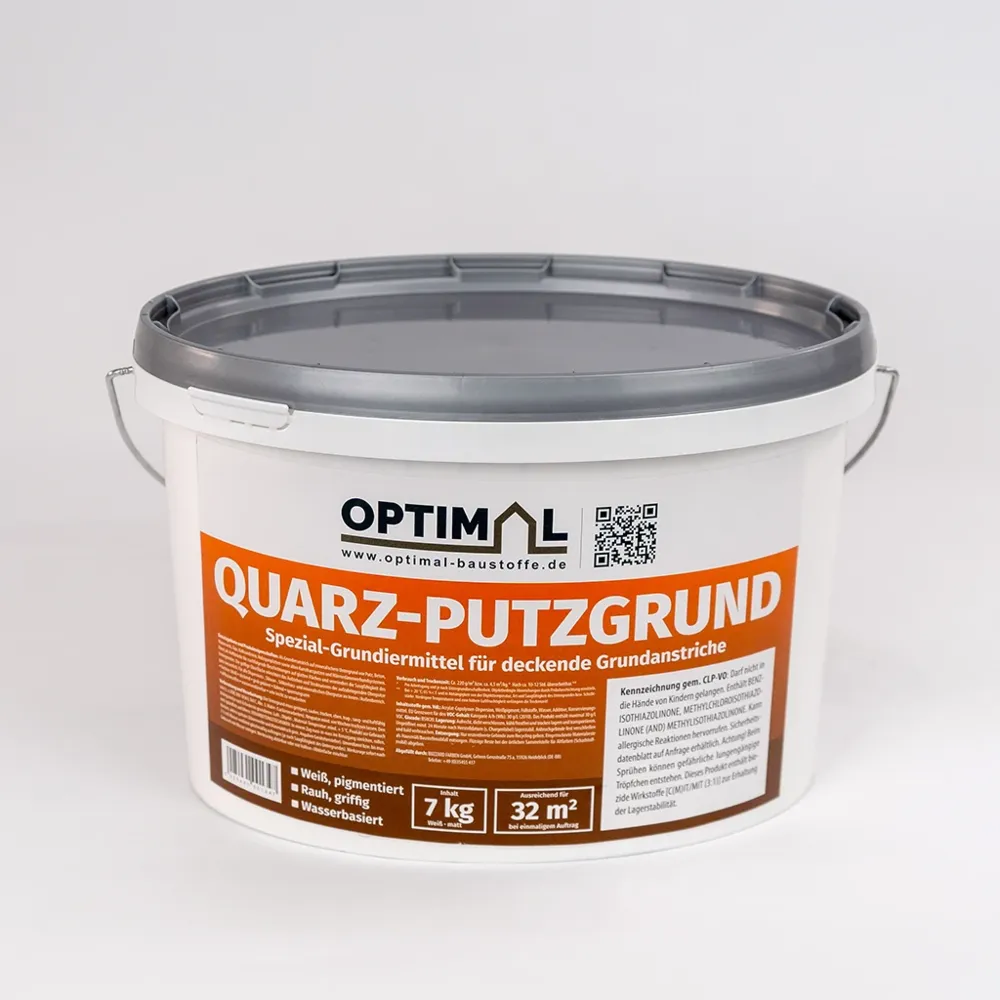 OPTIMAL Putzgrund Quarzgrund Grundierung LF verarbeitungsfertig weißpigmentiert 7 kg