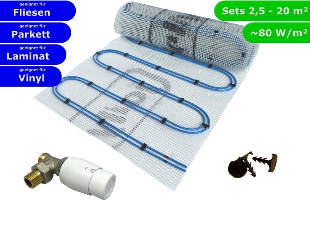 HWT Fußbodenheizung Set Duo & RTL-Ventil Eck HWT Fußbodenheizung Set Duo & RTL-Ventil Eck