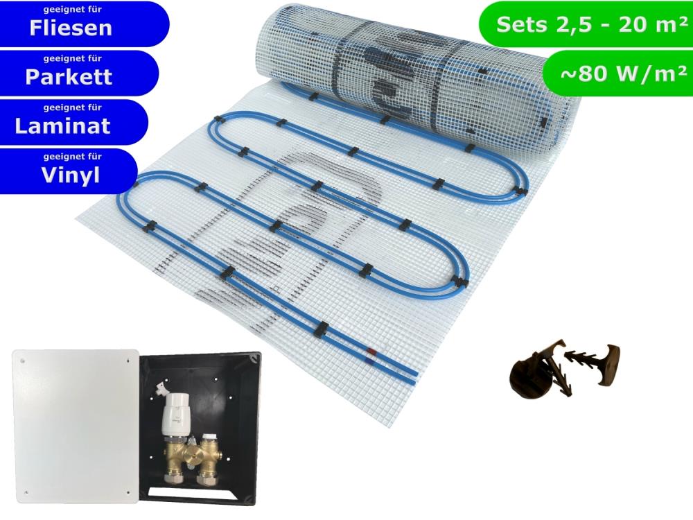 HWT Fußbodenheizung Set Duo & G-RTL Regelbox HWT Fußbodenheizung Set Duo & G-RTL Regelbox