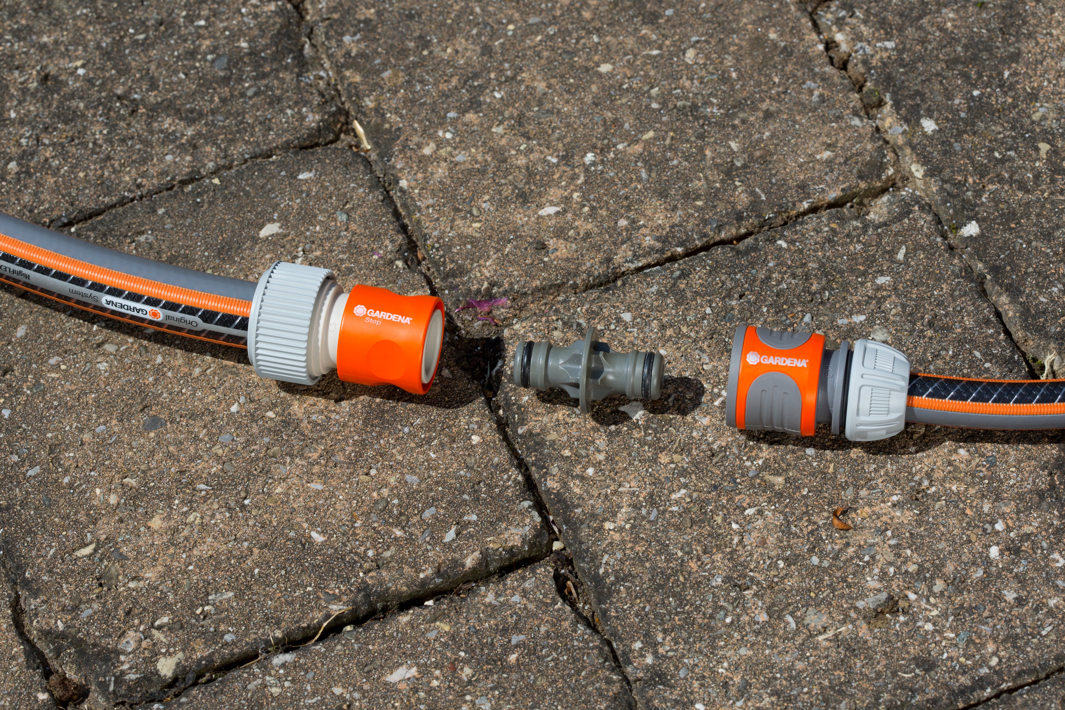 Gardena Profi-System-Übergangsstück mit Wasserstopp, 19 mm (3/4 Zoll) #02814-20.