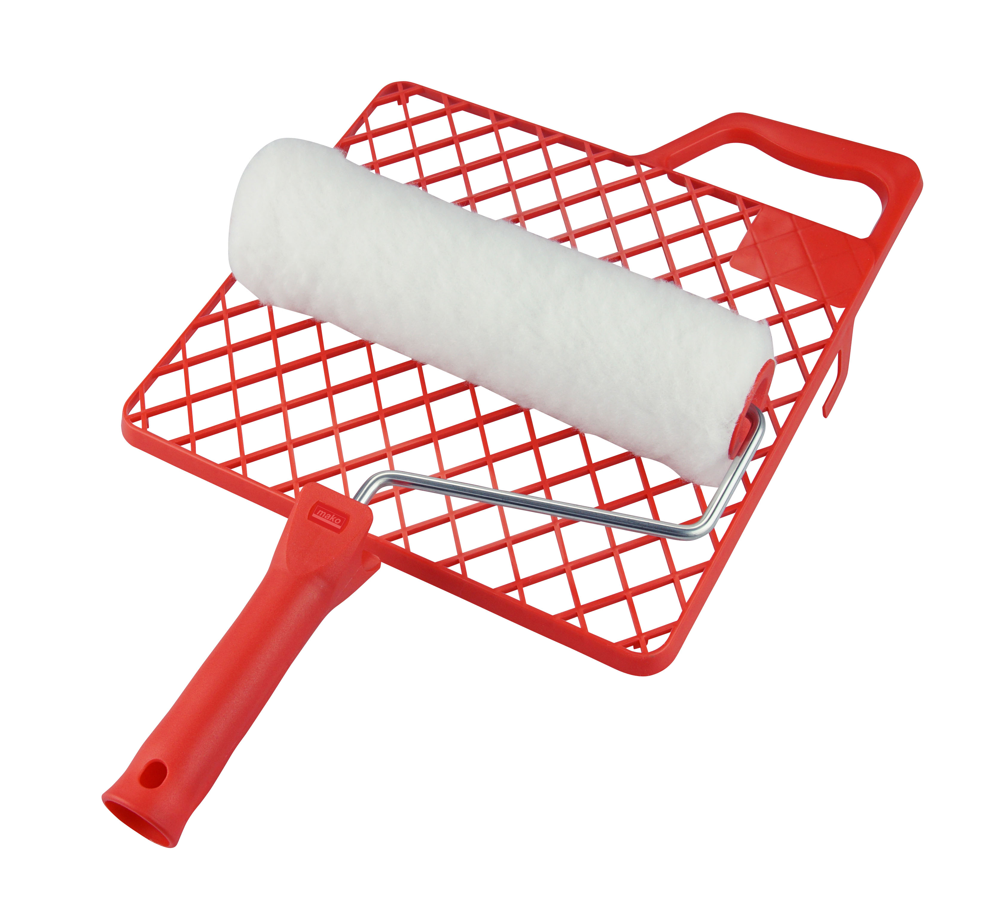 Heimwerker-Set Vestan BASIC, Polyester Walze mit 6 mm Bügel und Abstreifgitter