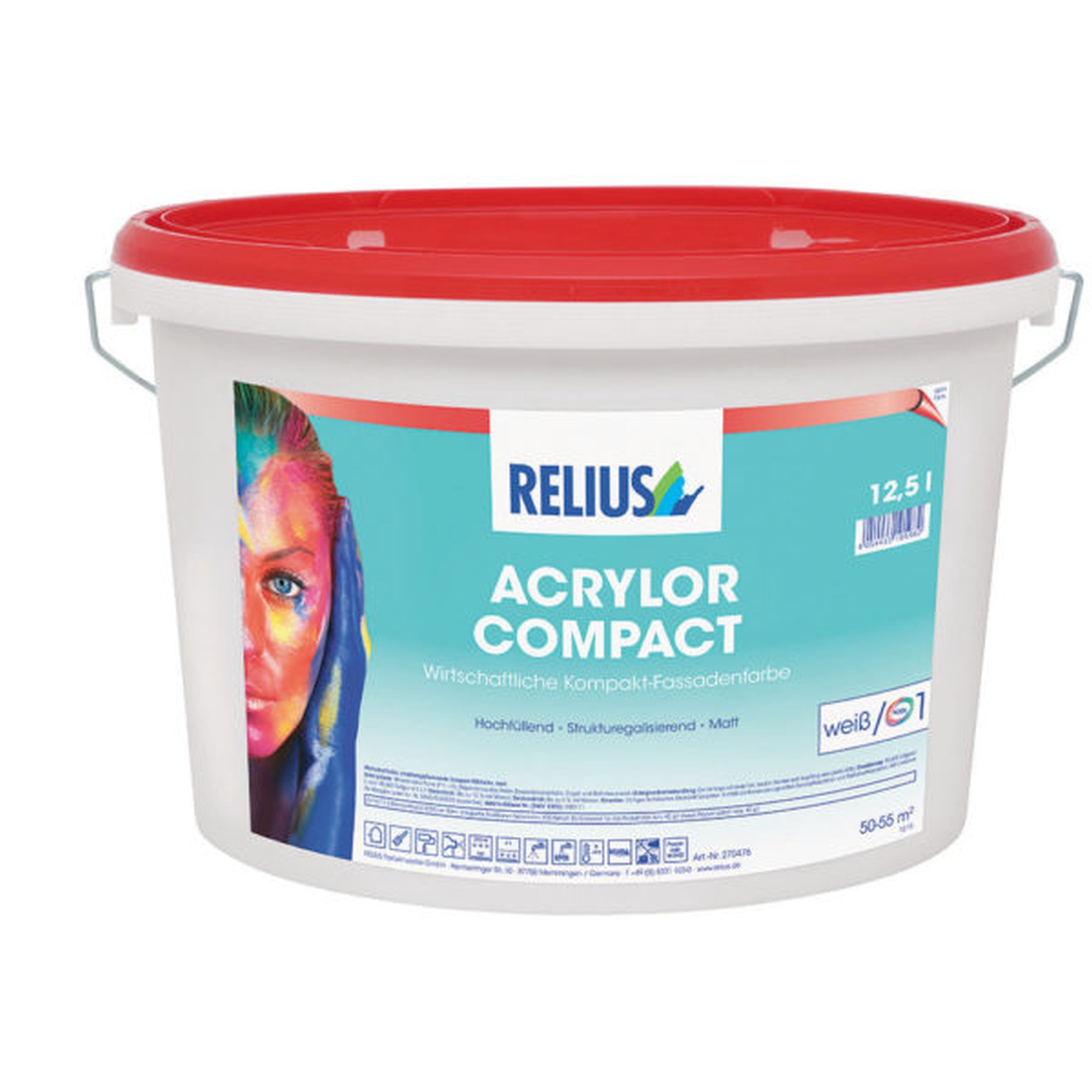 Relius Acrylor Compact Fassadenfarbe weiß / Basis 1