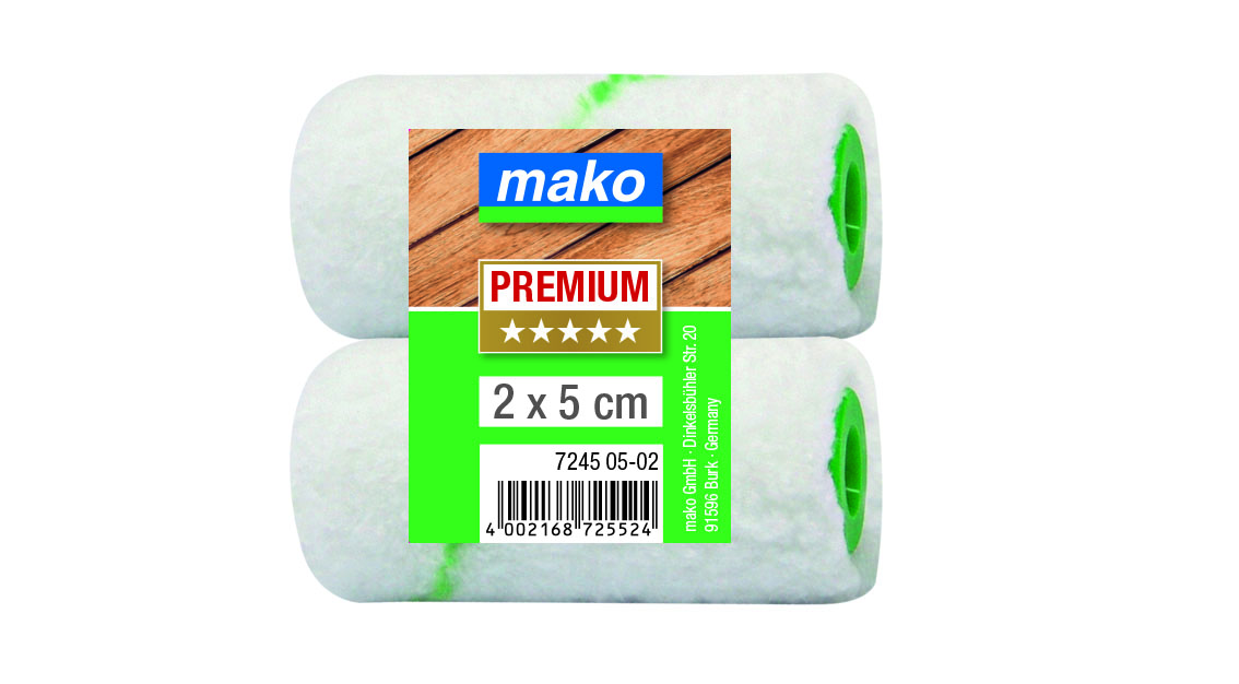 mako Lasurroller-Mini Mikrofaser extra kurz Ersatzwalze 5 cm