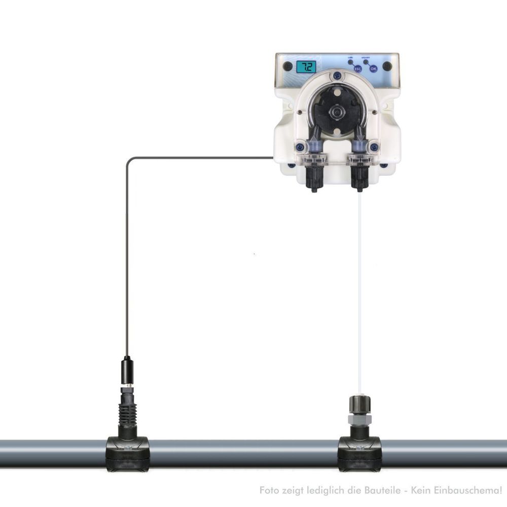 GT PoolNova PH - automatische Dosieranlage mit 50 mm ABS mit Bypass inkl. Zubehör