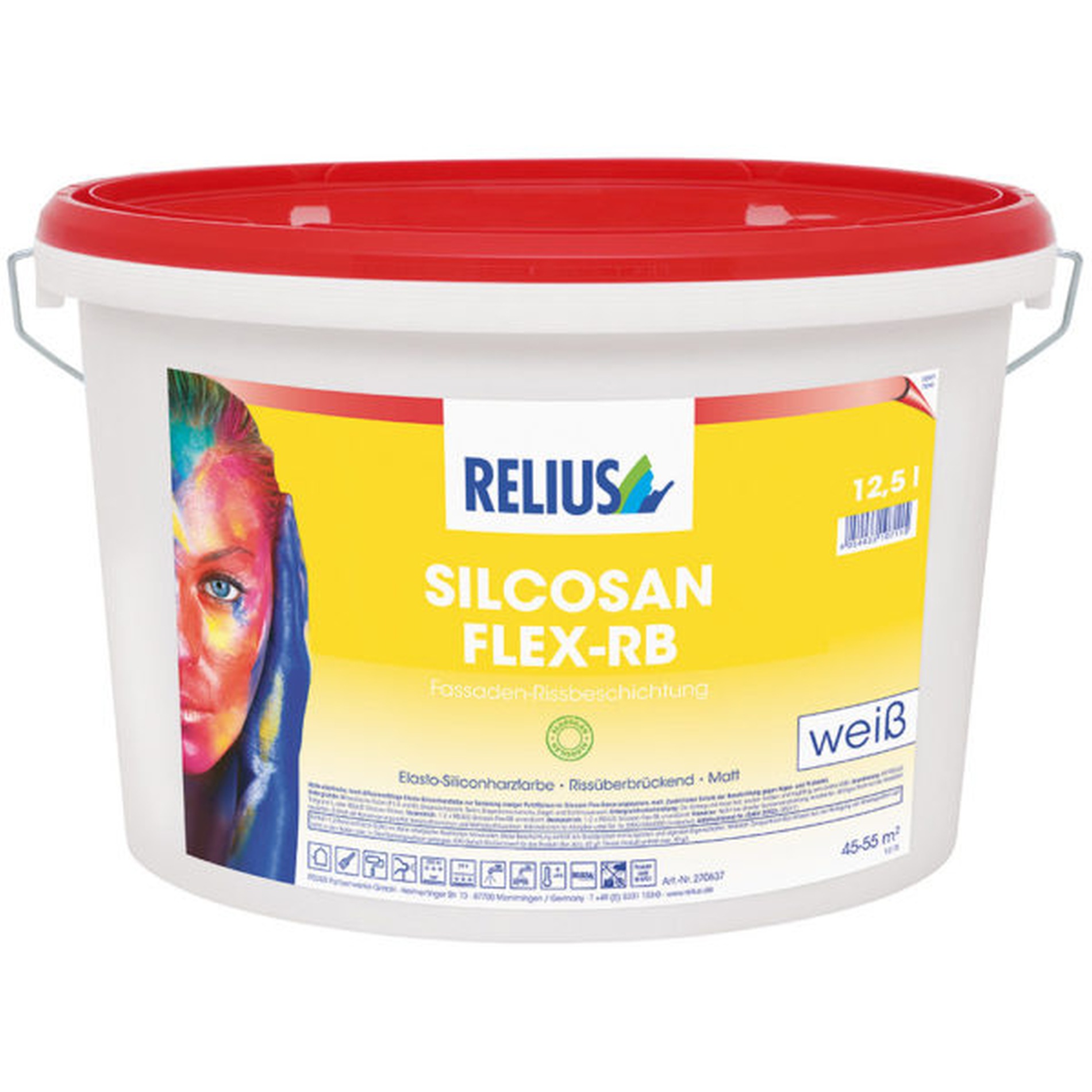 Relius Silcosan Flex-RB Fassadenfarbe weiß