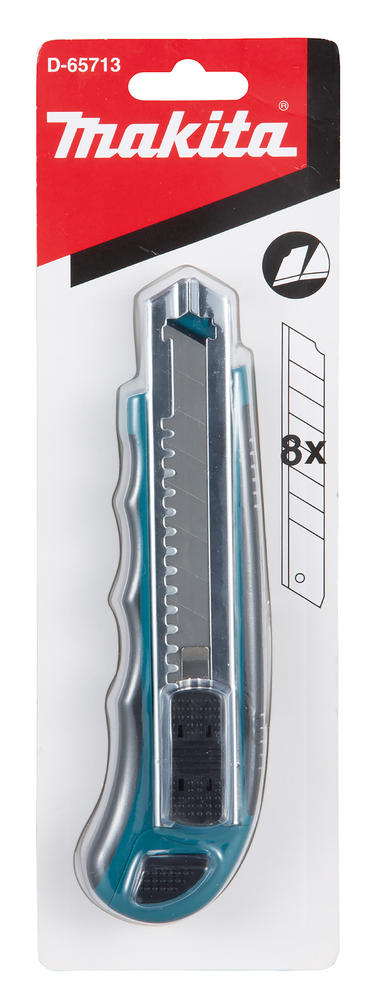 Makita Cuttermesser Teppichmesser D-65713 inkl. 8 Abbrechklingen