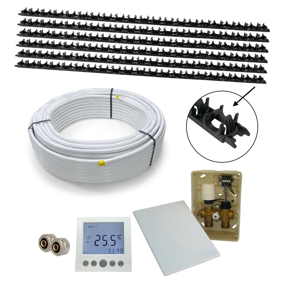HWT CLAMP Wandheizung Set & E-Regelbox Digital HWT CLAMP Wandheizung Set & E-Regelbox Digital