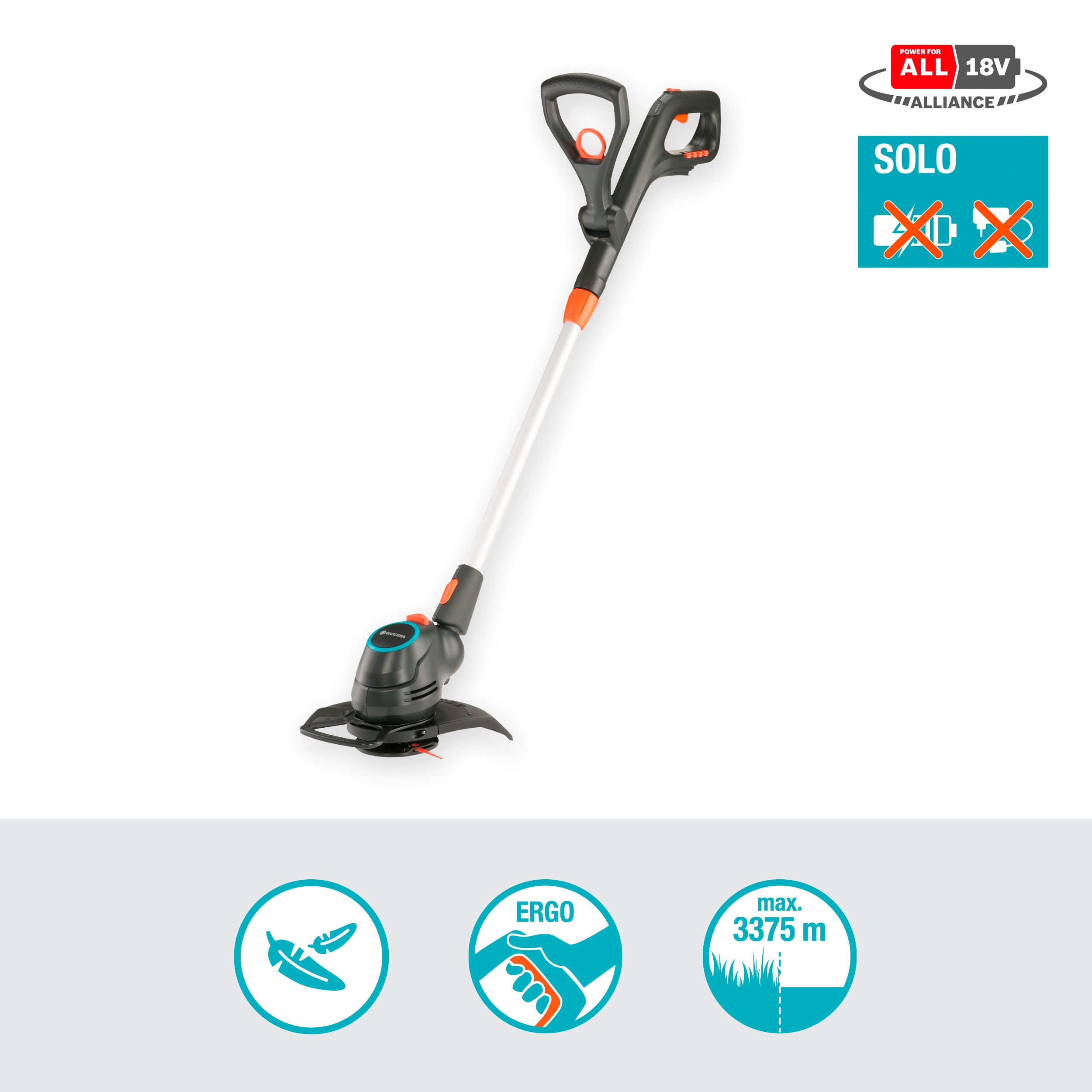 Gardena Akku-Trimmer ComfortCut 23/18V-P4A solo #14701-55.