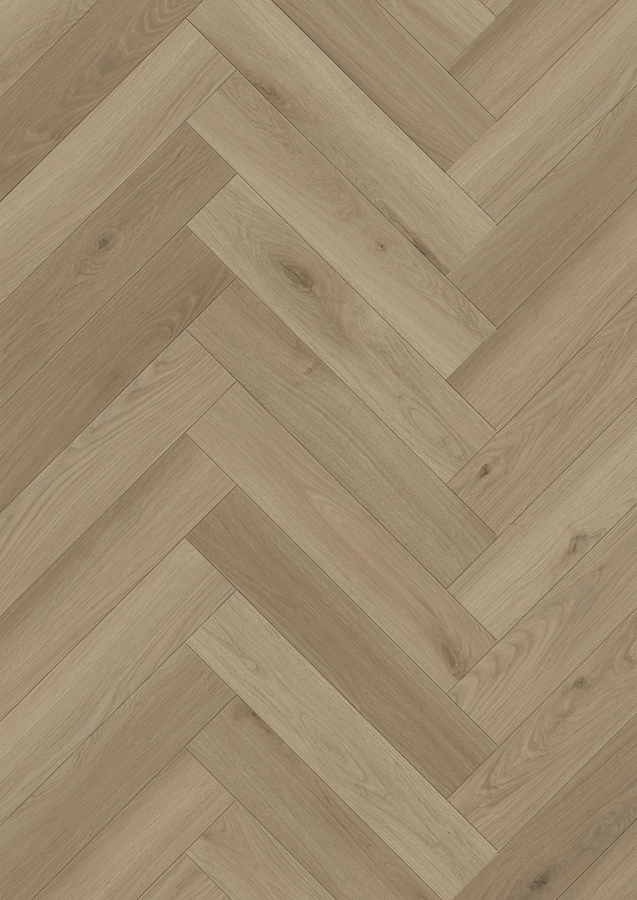 5,5 mm Click-Vinyl CHECK One 2476H Kammerbrühl Oak Herringbone inkl. Trittschall VPE: 2,138 m²