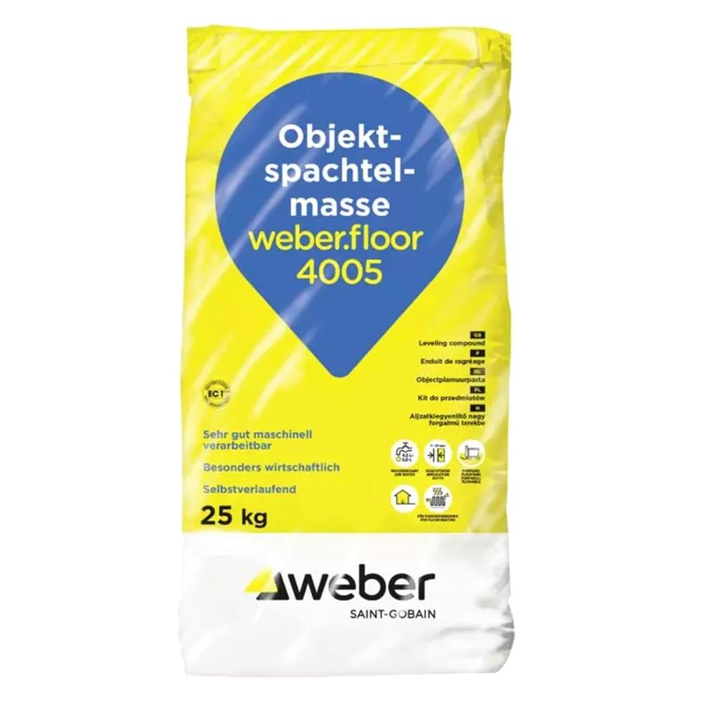 weber.floor 4005 Objektspachtelmasse Bodenausgleichsmasse Ausgleichsmasse 1-20 mm  Innen 25 kg