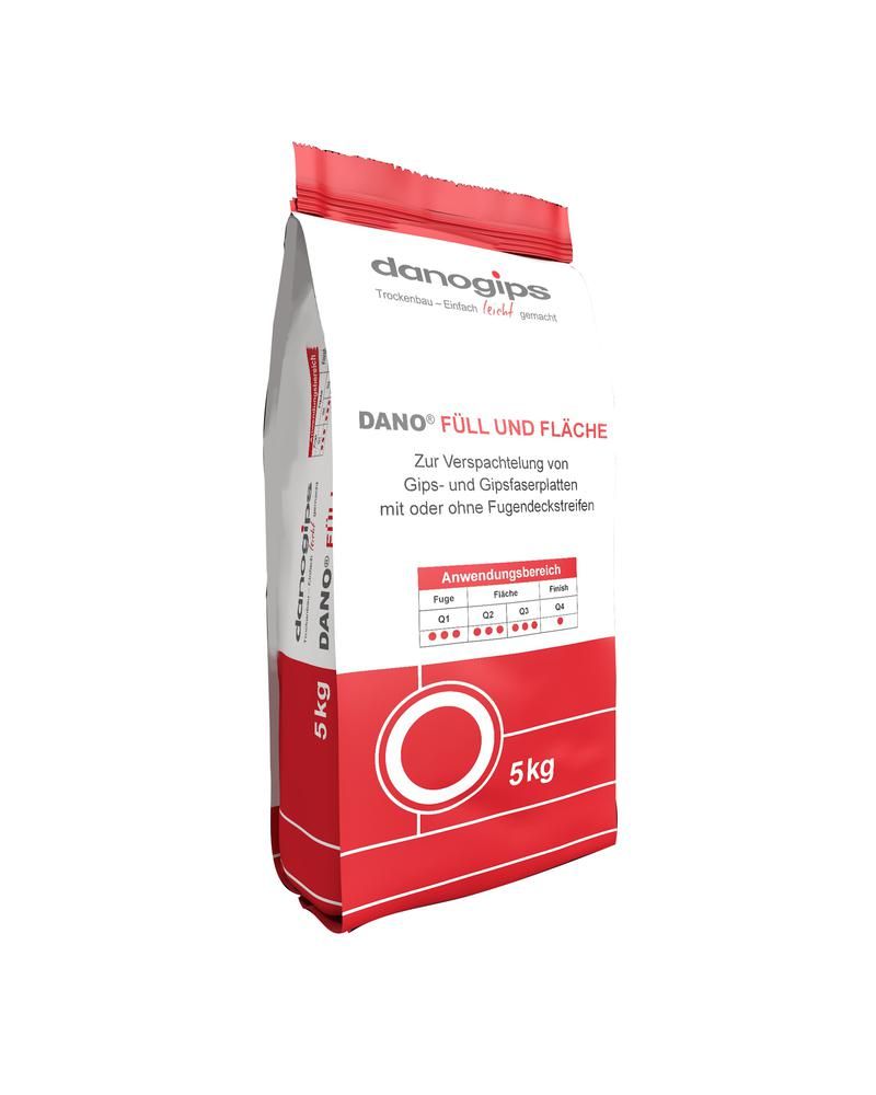 Danogips DANO® Füll und Fläche Fugenfüller Spachtelmasse Q1 - Q4 innen 5 kg Sack