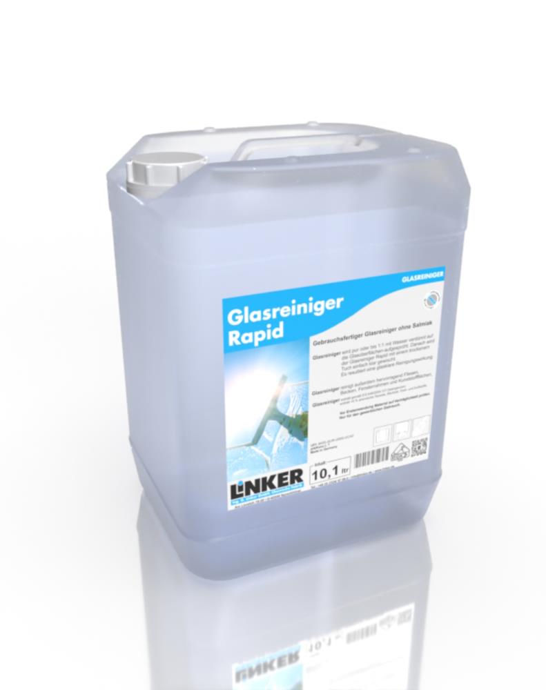 Linker Chemie alkoholischer Glasreiniger Rapid für Spiegel und Möbel 10,1 Liter