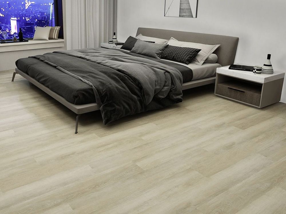 5 mm Click-Vinyl CHECK One 2074 Prenzlau Eiche Breitdiele inkl. Trittschall Premium VPE: 2,235 m²
