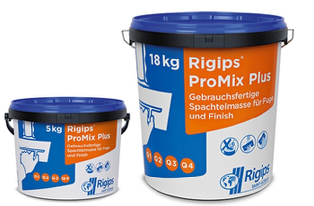 Rigips ProMix Plus Fertigspachtel für Fuge und Finish 18 kg Eimer
