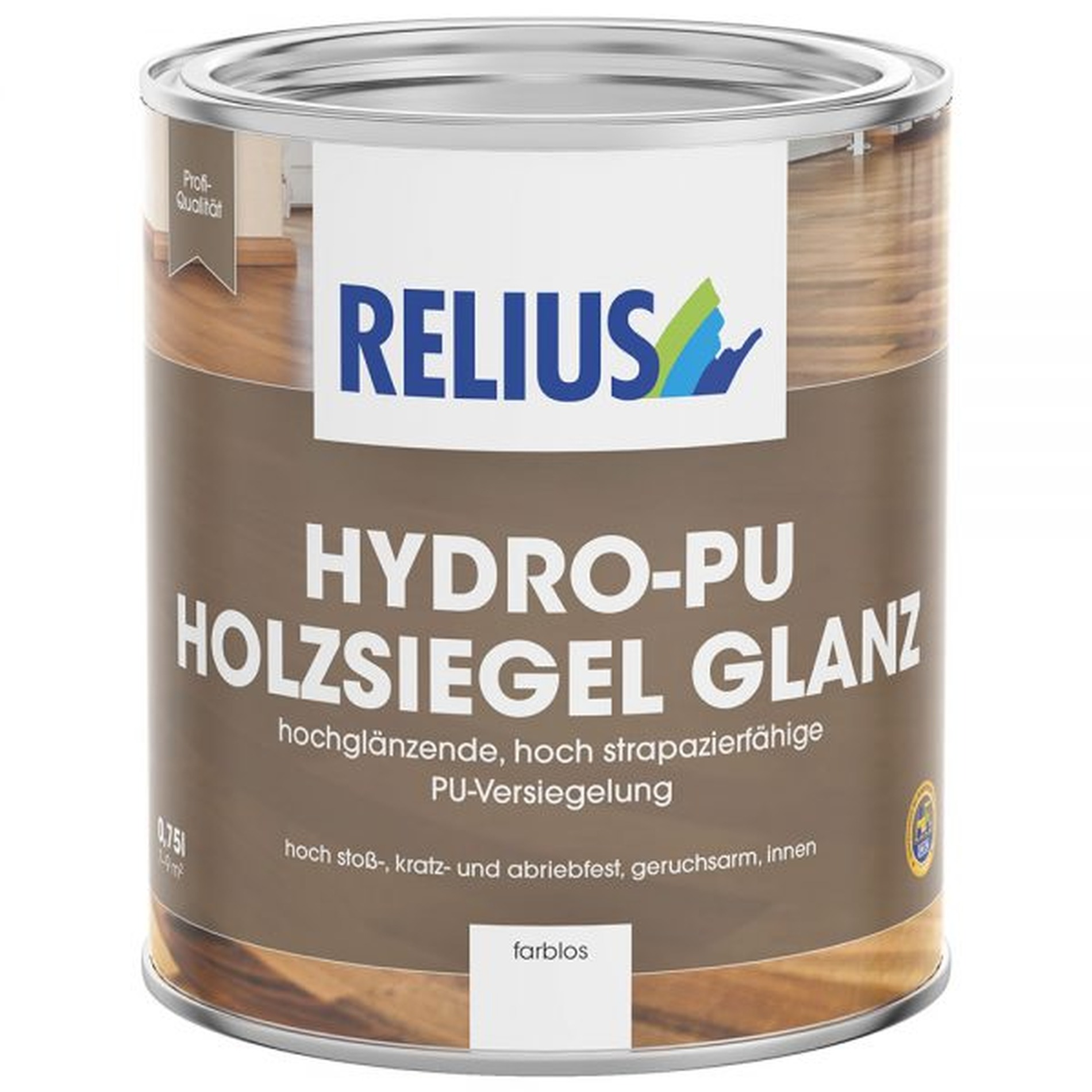 Relius Hydro-PU Holzsiegel Glanz farblos 0,75 Liter