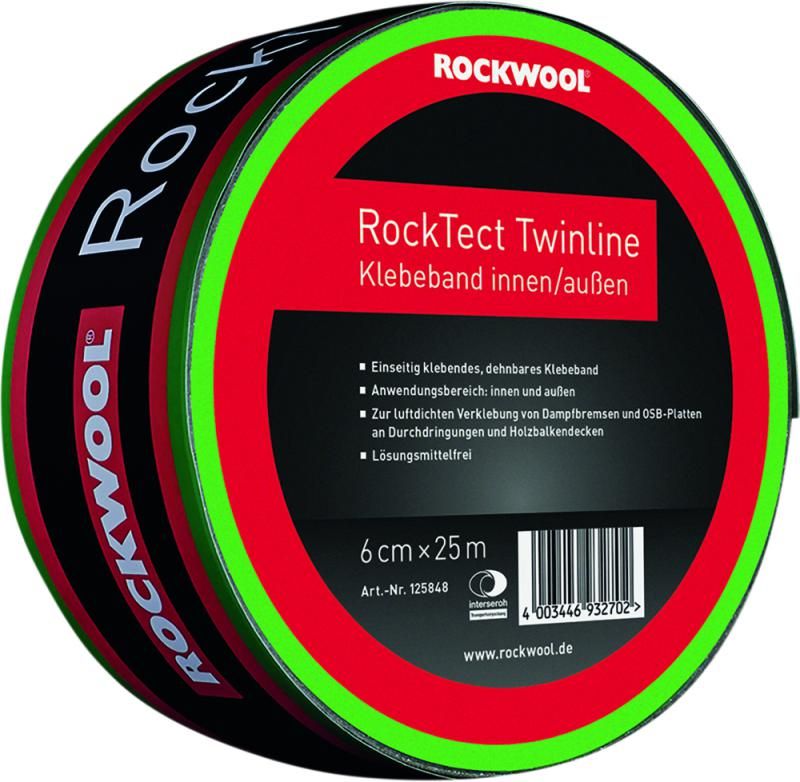 Rockwool RockTect Twinline Klebeband 60 mm x 25 m innen & außen