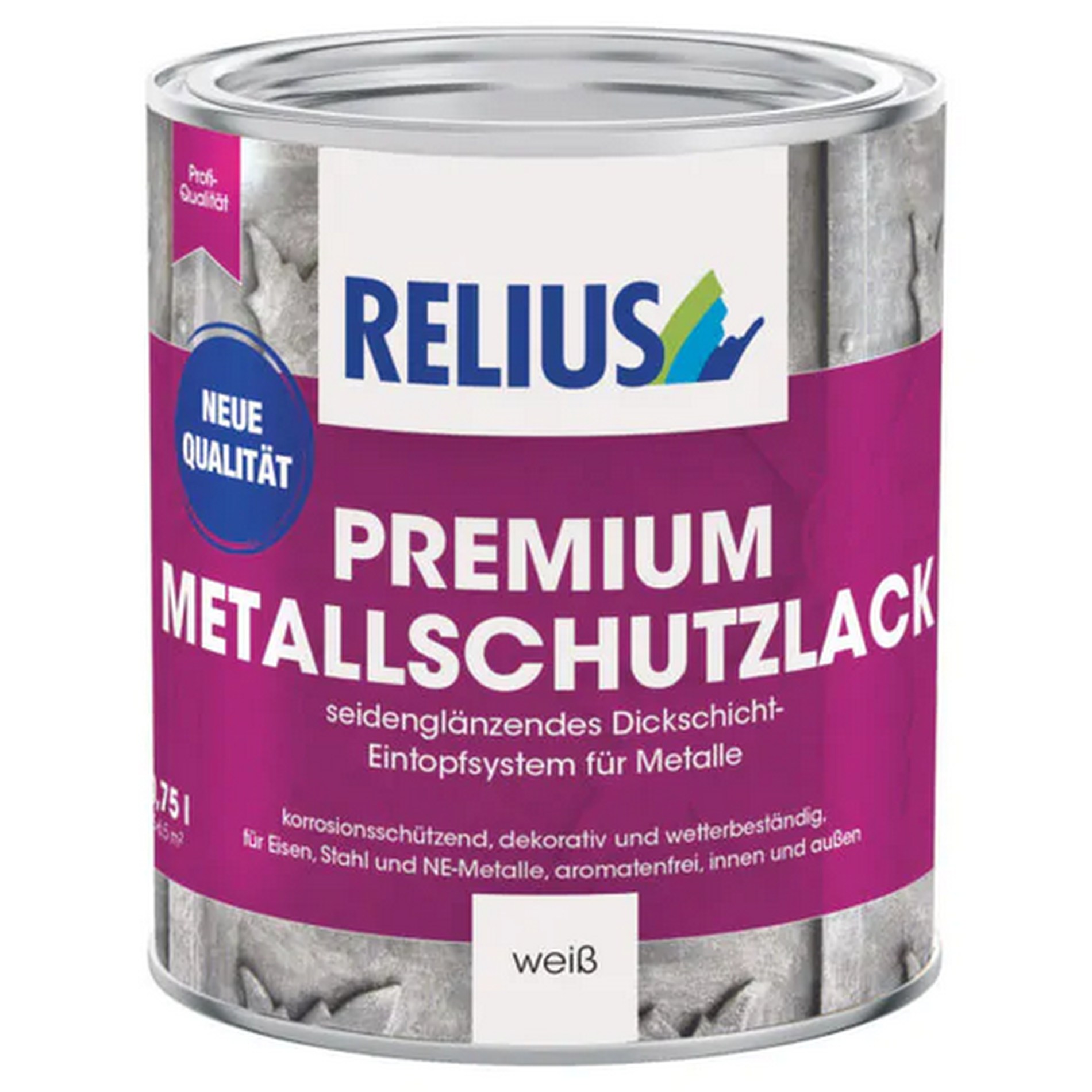 Relius Premium Metallschutzlack weiß ( NEU ) 0,75 Liter
