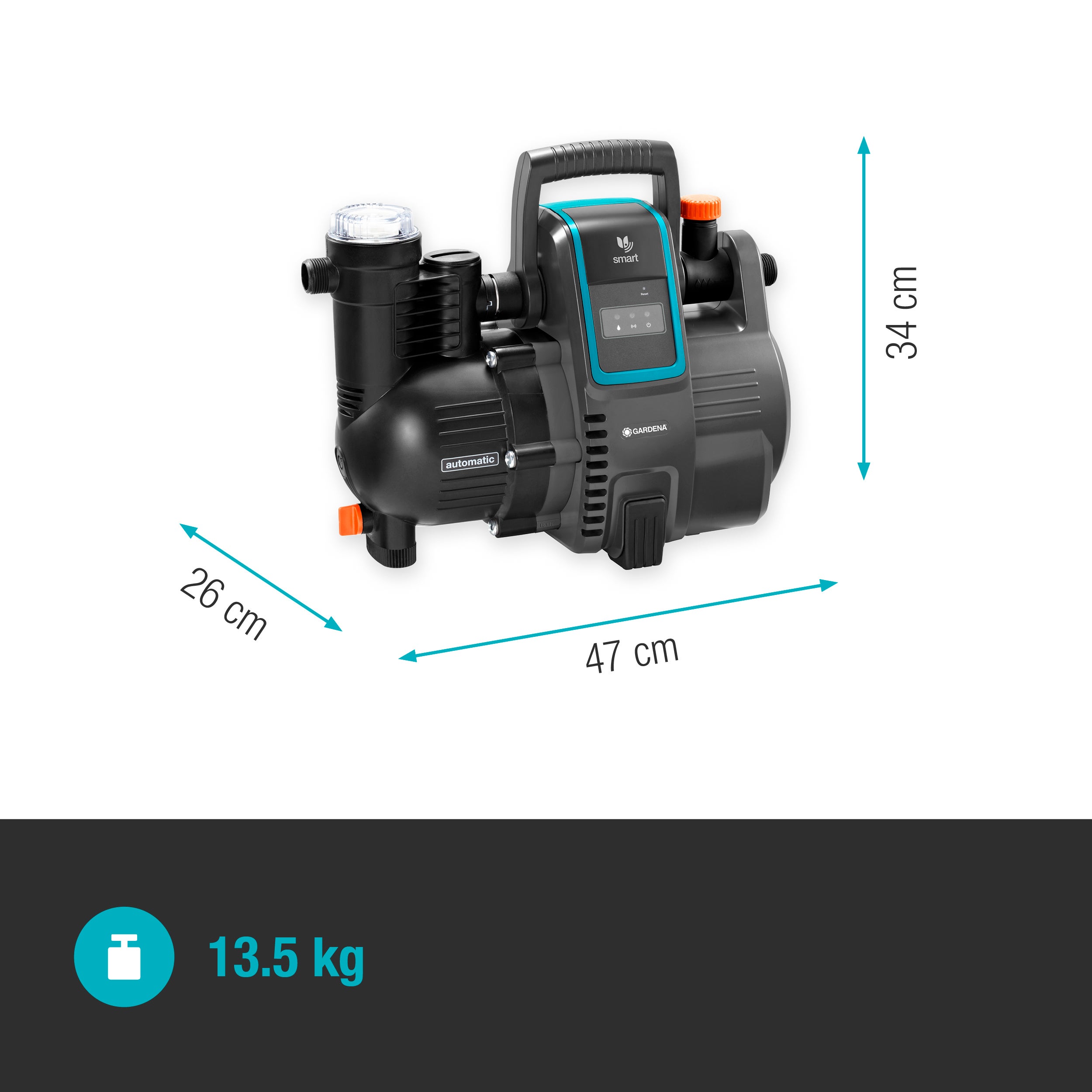 Gardena Smart Pressure Pump Hauswasserautomat schwarz #19080-20.